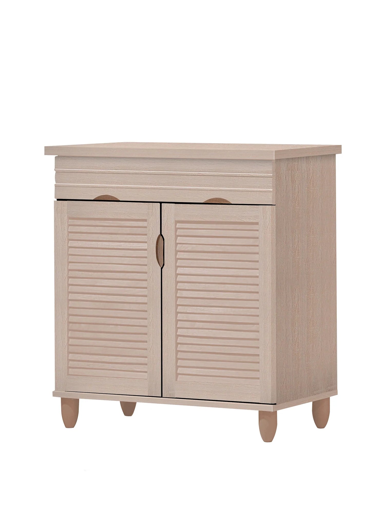 Shoe Cabinet Drawer & 2 Shelves Comes in Espresso or Natural Finish