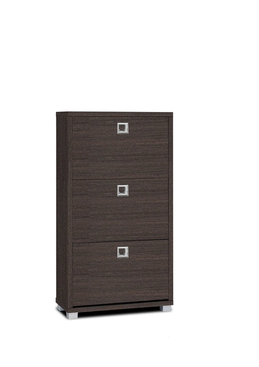 Shoe Cabinet 3 Drawers Comes in Espresso or Natural Finish