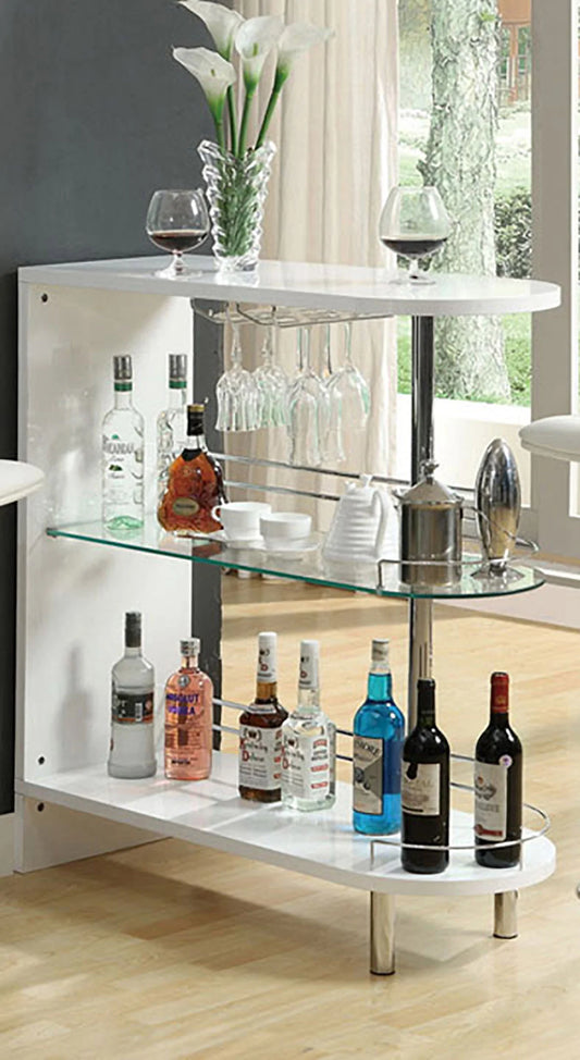 Bar Table Glossy White or Black