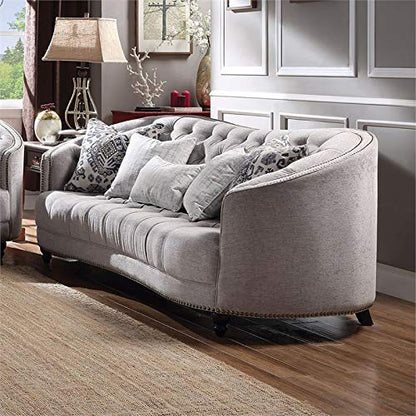 ACME Furniture Saira Sofa, Light Gray