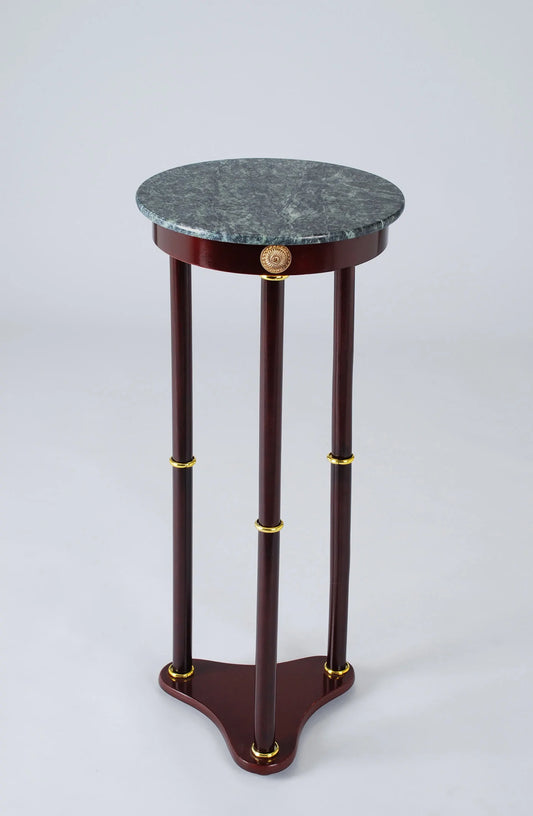 Round Planter Stand Comes in Green or White Marble Top