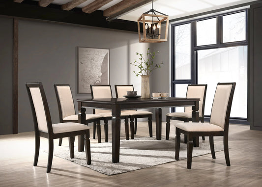 MORGAN Dining Table Cappuccino - GracePalaceFurniture