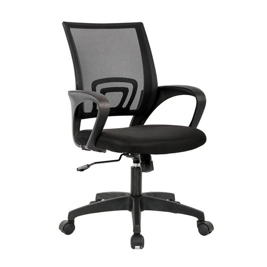 Mesh Office Chair Desk Chair Computer Chair Ergonomic Adjustable Stool Back Support Modern Executive Rolling Swivel Chair for Women & Men, Black